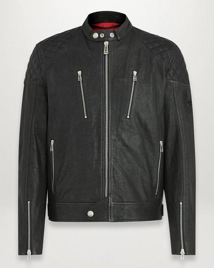 Veste Moto Cuir Belstaff Homme Cheetham Noir France RB9542087